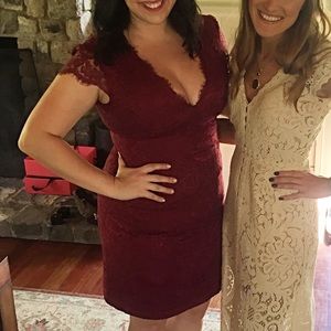 Burgundy/Wine Weddington Way lace dress